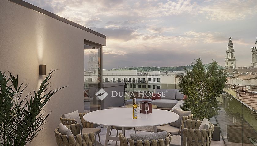 Új építésű 115 nm-es penthouse nagy terasszal eladó a LuxCity Homes-ban