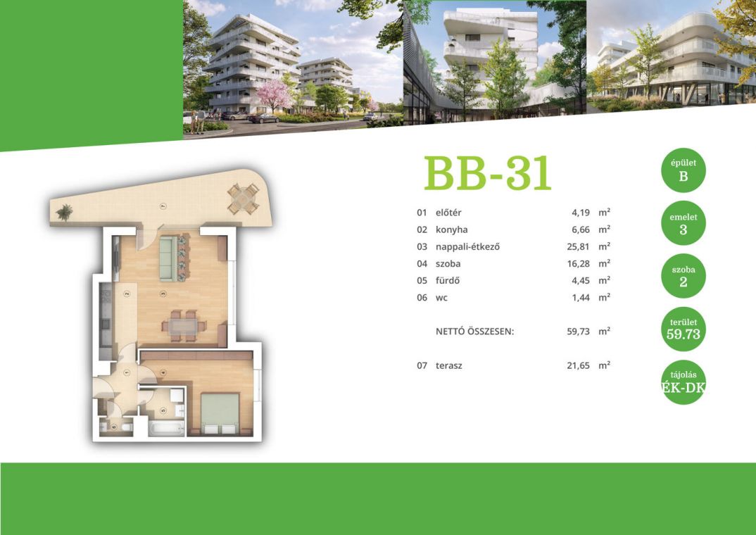 Fenntartható élet, modern otthonok Zuglóban BB-51