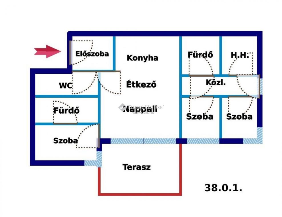 Új építésű 121 nm-es, kertkapcsolatos lakás