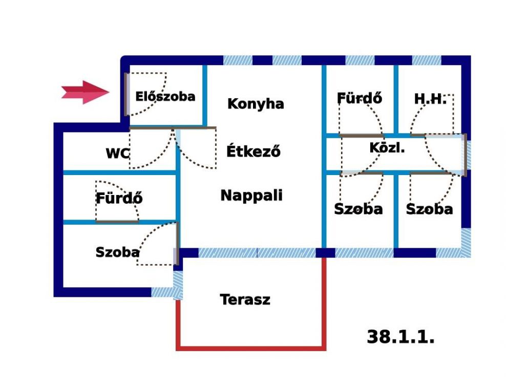 Újépítésű lakás zöldövezetben