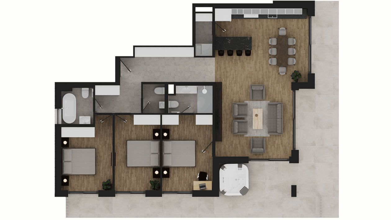 Új építésű luxus lakás jakuzzival Pasaréten