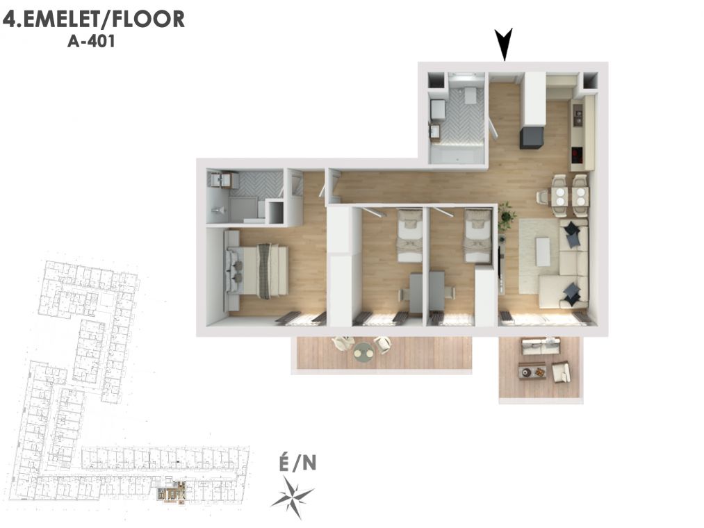 Otthonod a vízparti életstílus közepén A401