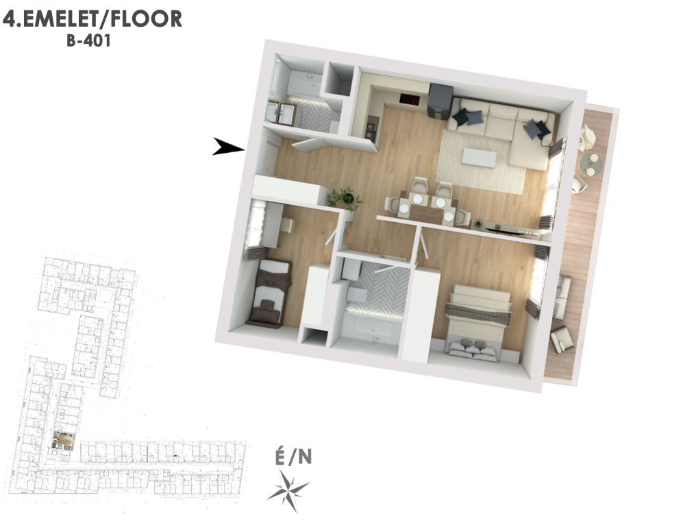 Otthonod a vízparti életstílus közepén B401