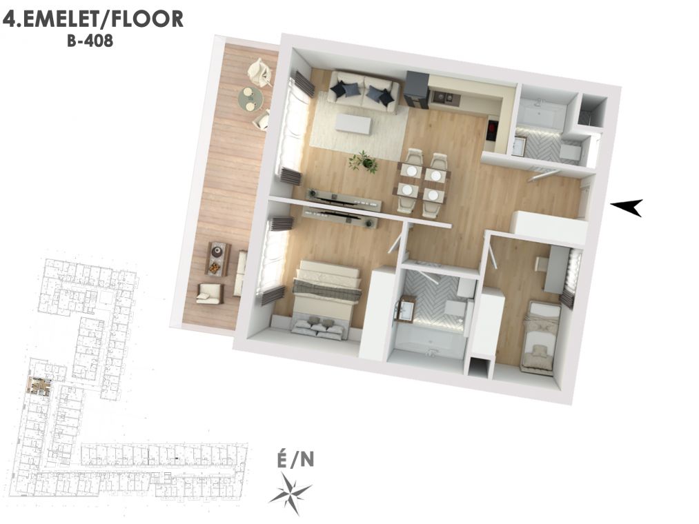 Otthonod a vízparti életstílus közepén B408