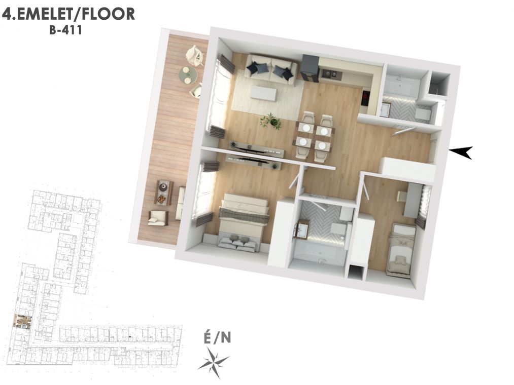 Otthonod a vízparti életstílus közepén B411