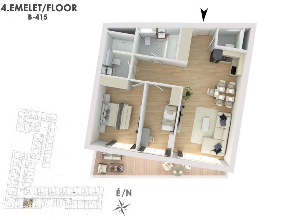 Otthonod a vízparti életstílus közepén B415