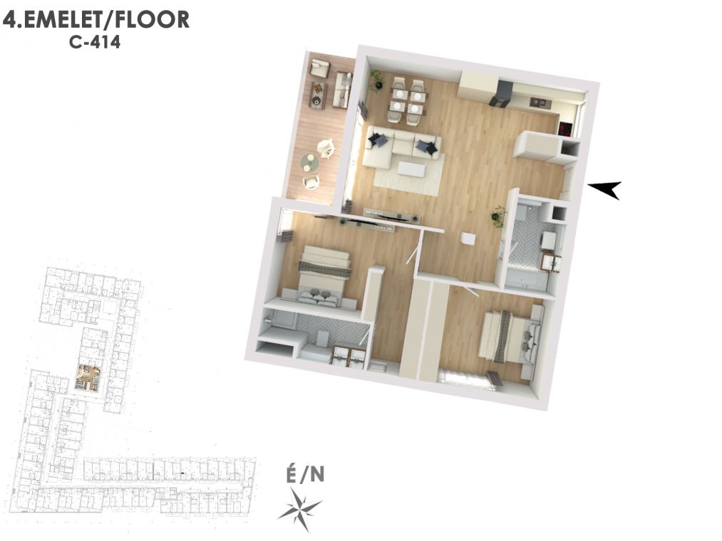 Otthonod a vízparti életstílus közepén C414
