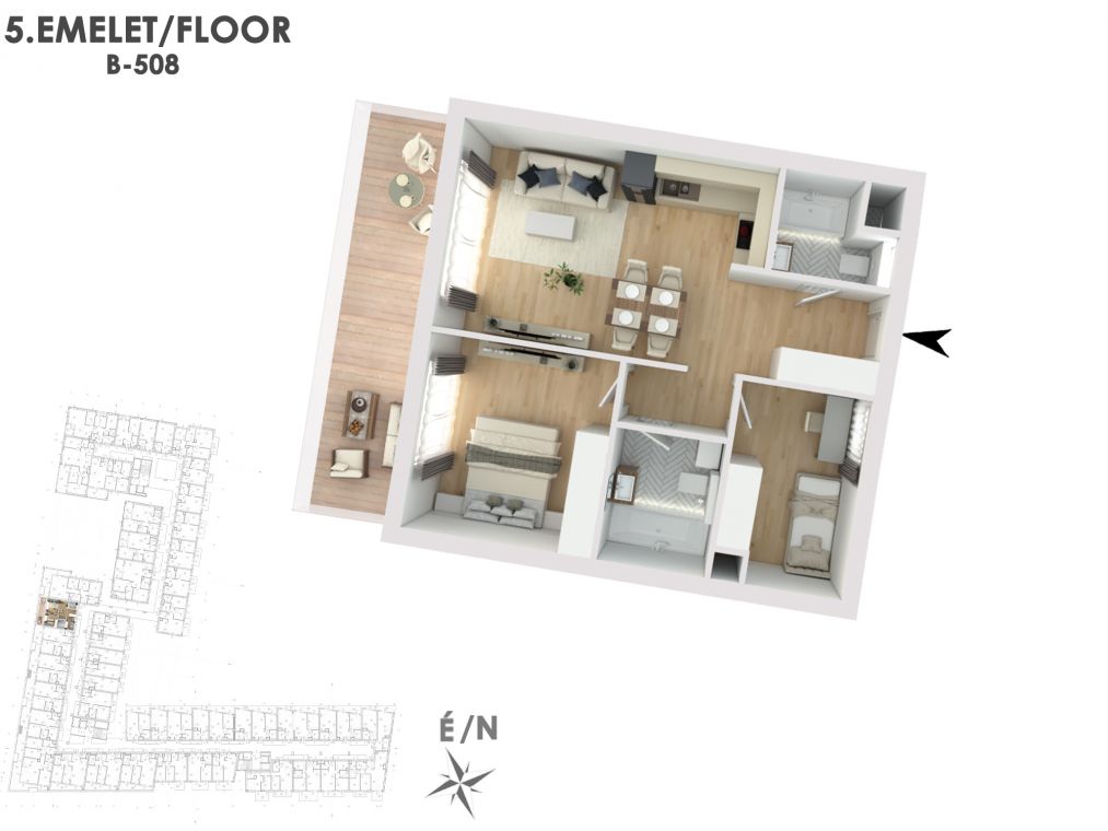 Otthonod a vízparti életstílus közepén B508