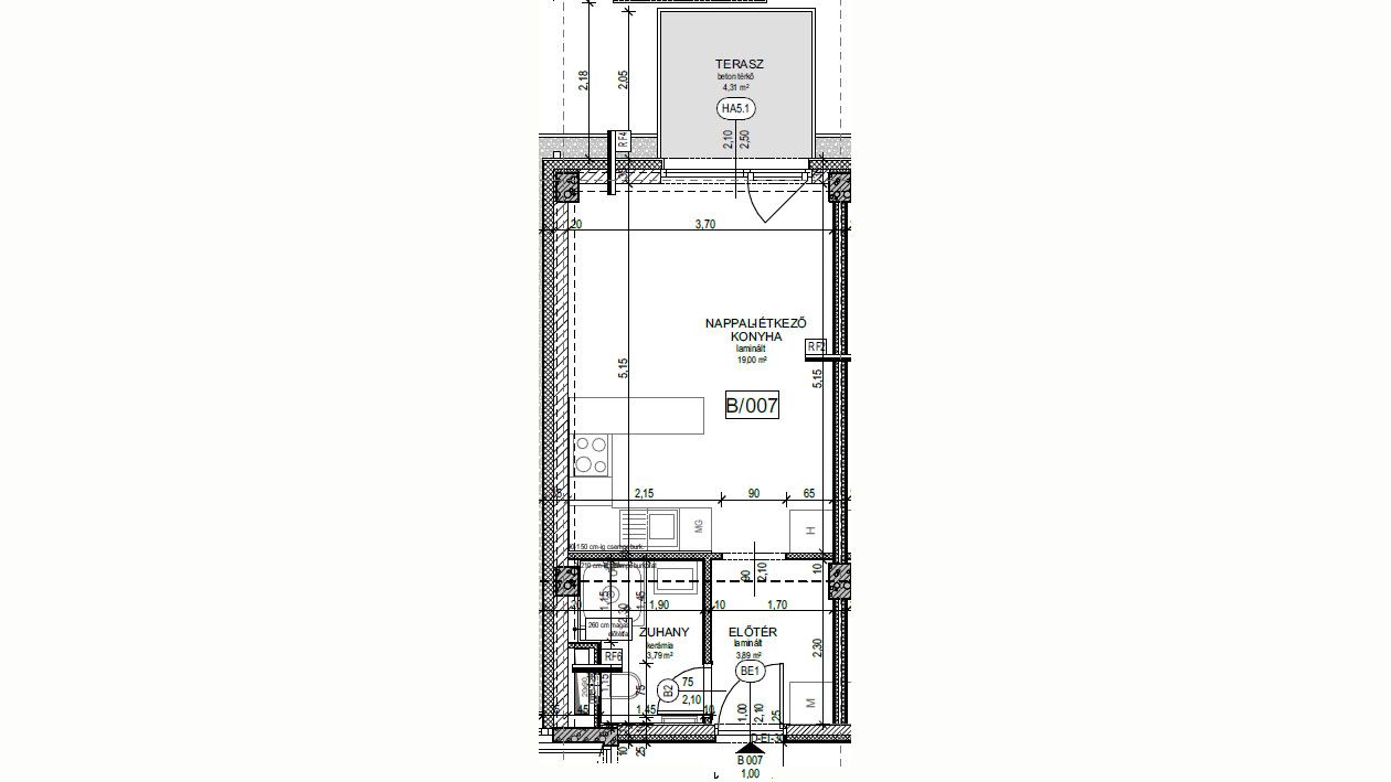 Új építésű lakás a Magdolnanegyedben B007